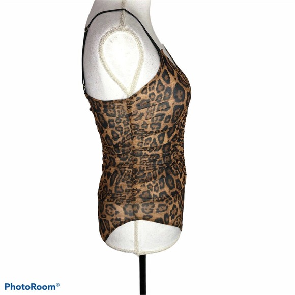 Code X Mode Small‎ Animal Print Sheer Bodysuit - Picture 3 of 8